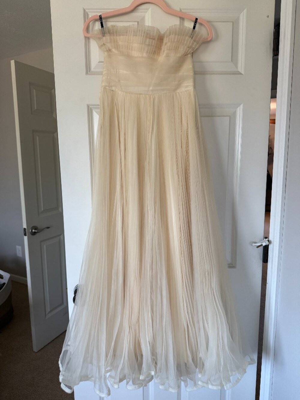 Betsey Johnson Evening Ivory Tulle Dress - Size 8